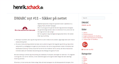 Desktop Screenshot of henrik.schack.dk